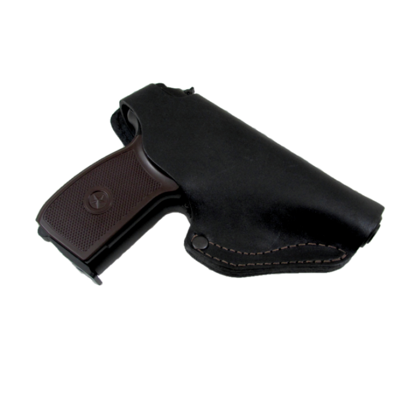 Кобура ПМ поясна не формована (шкіра, чорна)