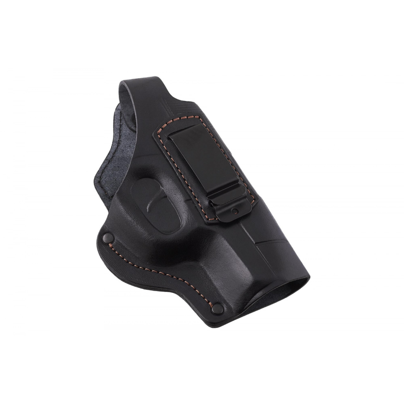 Кобура Форт-17 поясна + прихованого внутрішньобрючного носіння формована з кліпсою (шкіра, чорна) Кобура Форт-17 поясна + прихованого внутрішньобрючного носіння формована з кліпсою (шкіра, чорна)