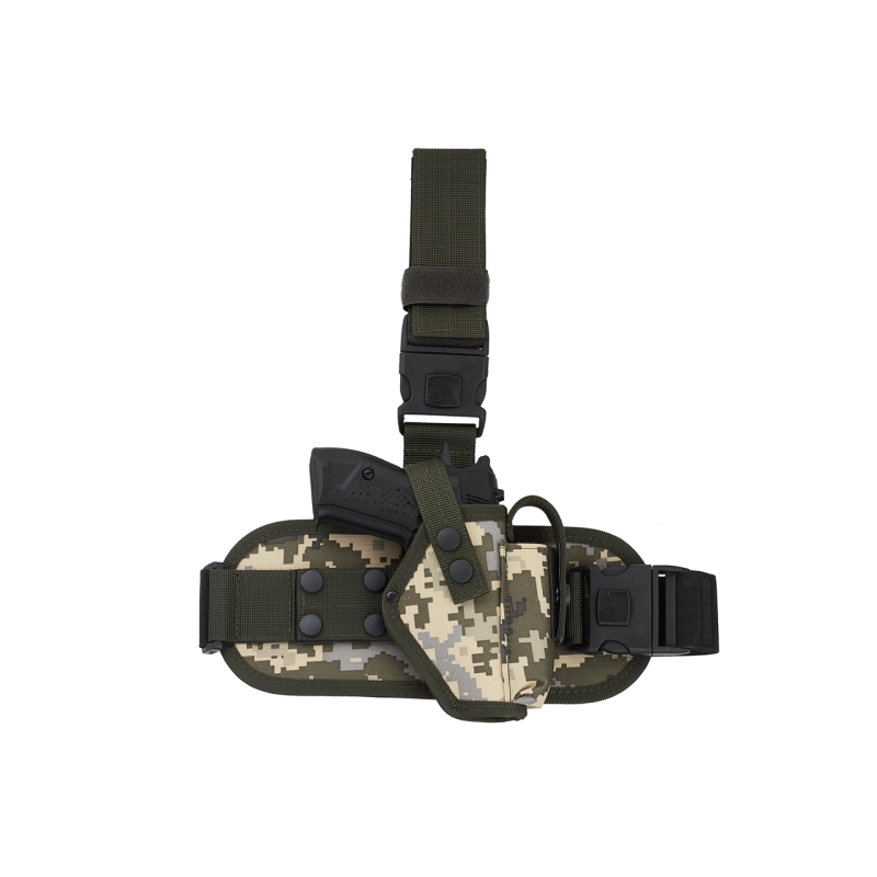 Кобура стегновий Форт-12 з платформою (oxford 600d, піксель)