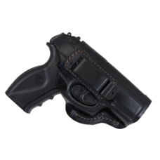 Кобура Crosman C11 поясна + прихованого внутрішньобрючного носіння формована з кліпсою (шкіра, чорна)