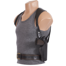 Кобура Colt 1911 оперативна + поясна не формована (шкіра, чорна)