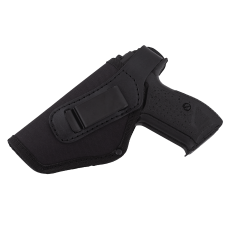 Кобура для ЛІВШІ для Форт-12 поясна + прихованого внутрішньобрючного носіння на скобі (oxford 600d/ шкіра, чорна)