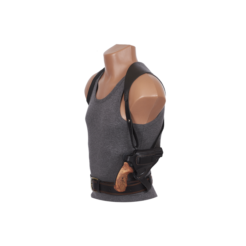 Кобура Револьвера 2,5“ оперативна +поясна +скритого з кліпсою внутрішньобрючного носіння під револьвер Флобера, шкіряна