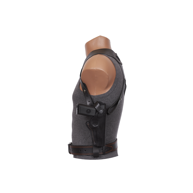 Кобура ТТ оперативна + поясна формована (шкіра, чорна)