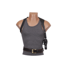 Кобура Crosman C11 оперативна + поясна формована (шкіра, чорна)