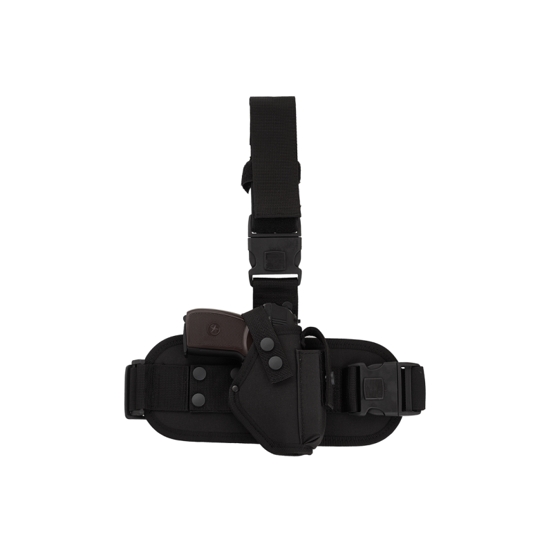 Кобура для ПМ - Макарова набедренна з платформою (Cordura 1000 D, чорний)