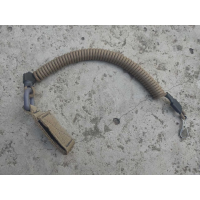 Шнур страхувальний кручений Тренчик-карабін економ (паракорд, койот)