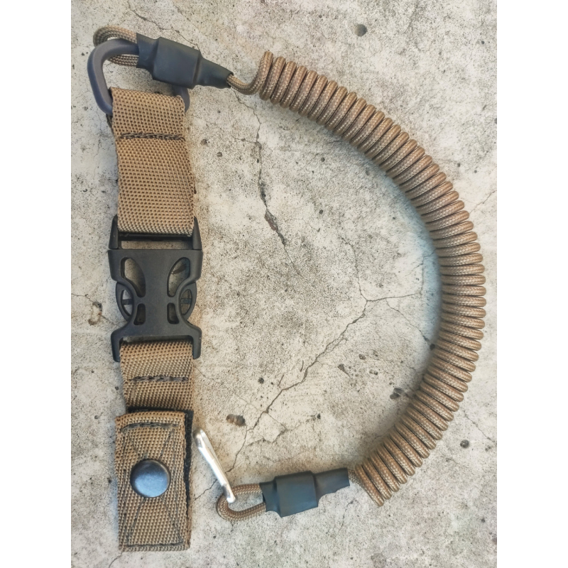 Страхувальний шнур тренчик економ з фастексом, швидкознімний (паракорд, койот)