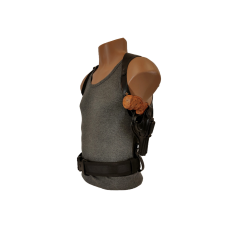 Кобура для Револьвер 4 оперативна + поясна + скритого внутрішньобрючного носіння формована зі скобою (шкіра, чорна)