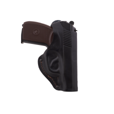 Кобура поясна ПМ формована, шкіра, чорна