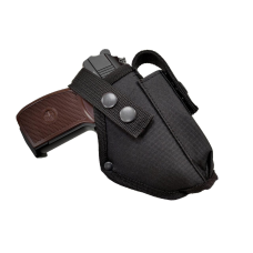 Кобура для ПМ-Макарова поясна з чохлом, подсумком під магазин (oxford, чорна-1)