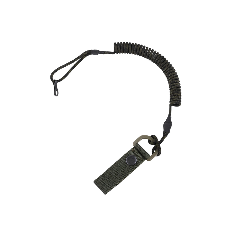 Тренчик-карабін, шнур страхувальний кручений (паракорд, темний камуфляж) Тренчик-карабін, шнур страхувальний кручений (паракорд, темний камуфляж)
