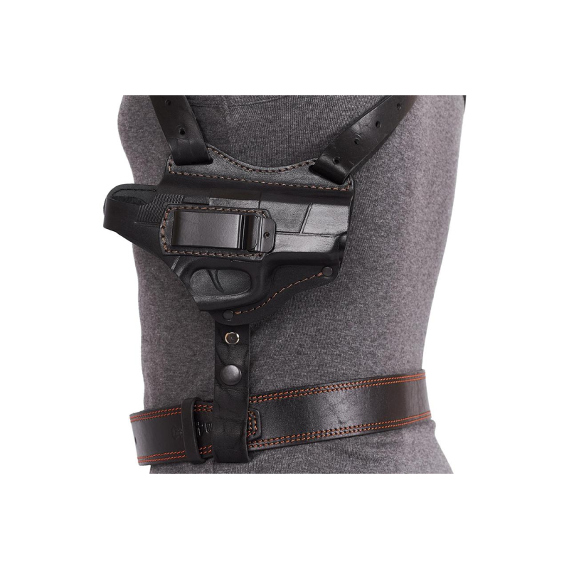 Кобура Форт-17 оперативна + поясна + прихованого внутрішньобрючого носіння шкіряна формована з кліпсою