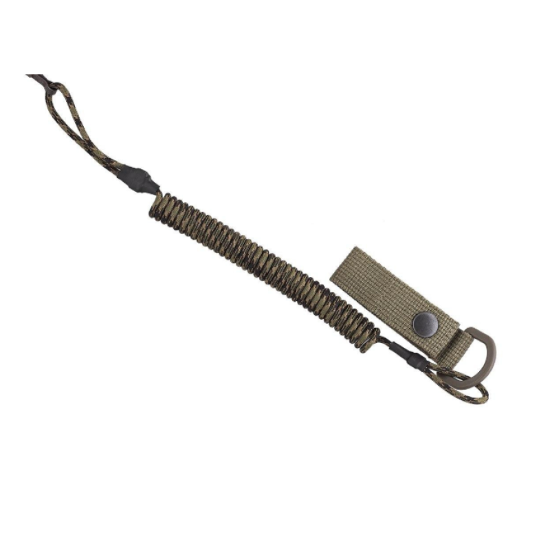 Опт Тренчики-карабін, шнур страхувальний кручений, шнур спіральний (паракорд, піксель) Піксель