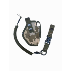Кобура для пістолета макарова ПМ поясна камуфляж піксель + тренчик, шнур швидкий знімання 993 SV