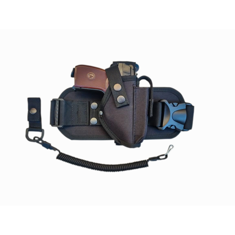 Тактична кобура настегна для ПМ Макарова 11701, шнур тренчик, колір чорний 971 SV