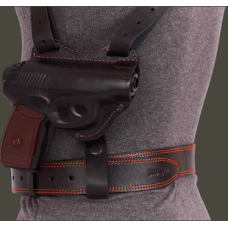 Кобура ПМ оперативна + поясна формована (шкіряна, чорна)