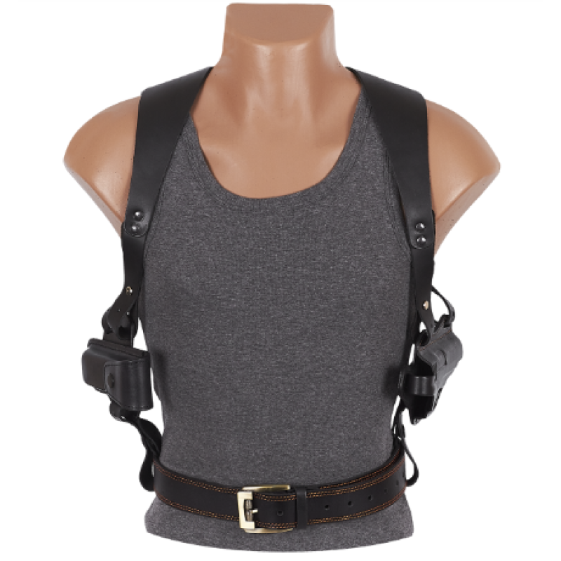 Кобура Форт-17 оперативна + поясна двостороння формована з чохлом під магазин (чорна шкіра) Кобура Форт-17 оперативна + поясна двостороння формована з чохлом під магазин (чорна шкіра)