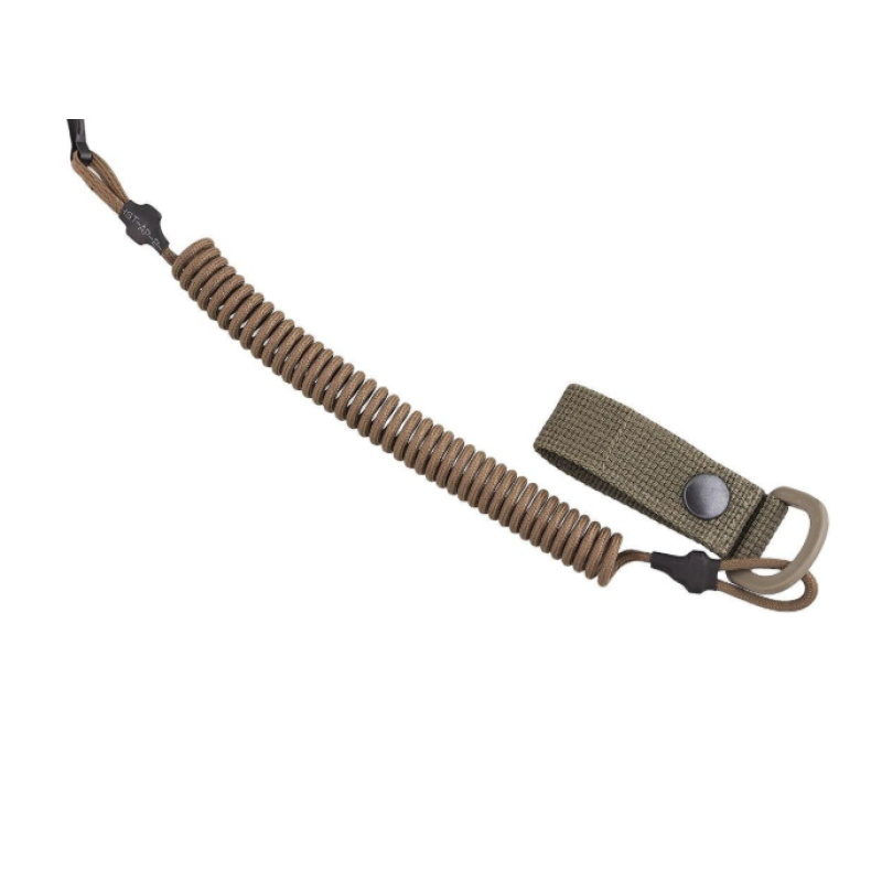Тренчик-карабін, шнур страхувальний кручений для пістолета (паракорд, койот)