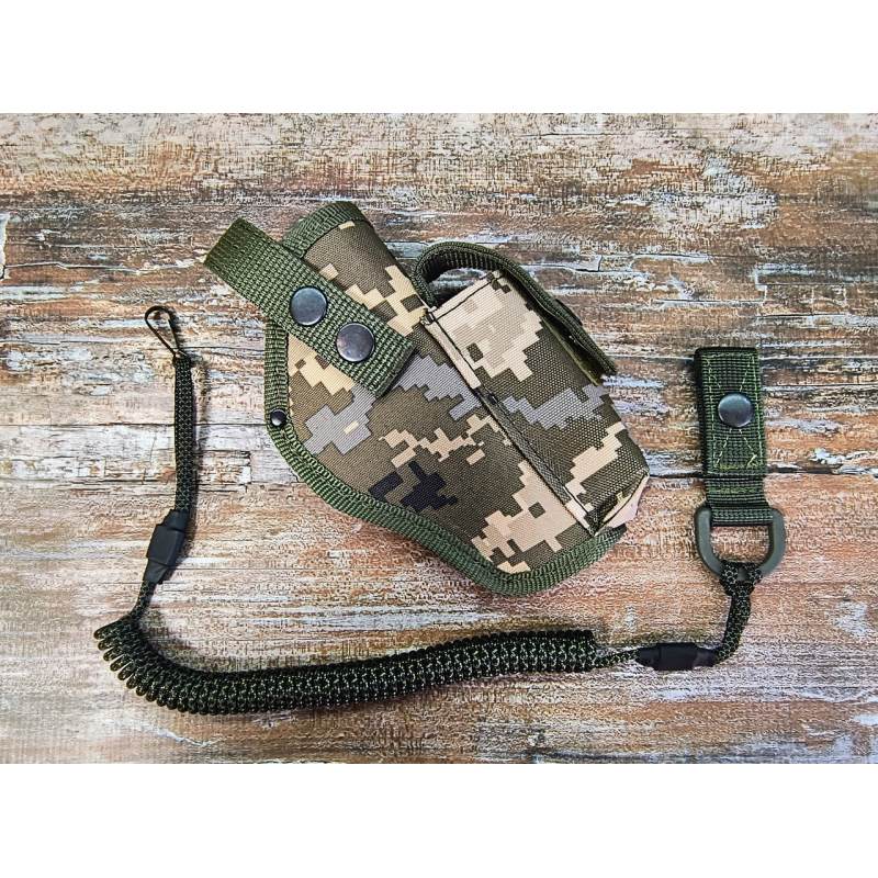 Комплект Кобура ТТ поясна з чохлом під магазин + шнур тренчік пиксель SV