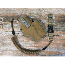 Кобура ТТ поясна з чохлом під магазин колір + шнур тренчік , Койот Пісок SV