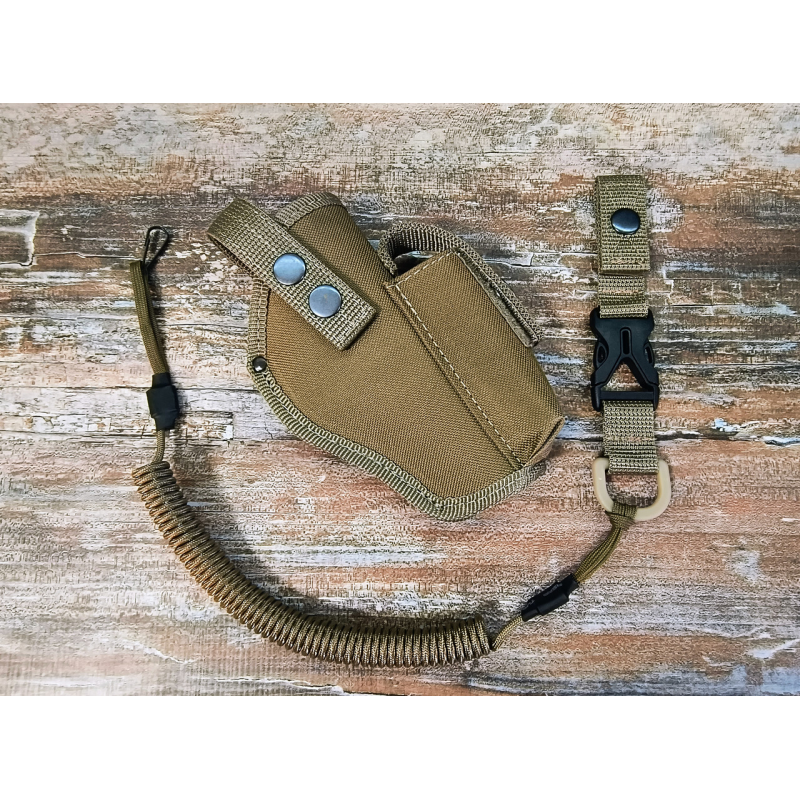 Кобура ТТ поясна з чохлом під магазин колір + шнур тренчік , Койот Пісок SV Кобура ТТ поясна з чохлом під магазин колір + шнур тренчік , Койот Пісок SV