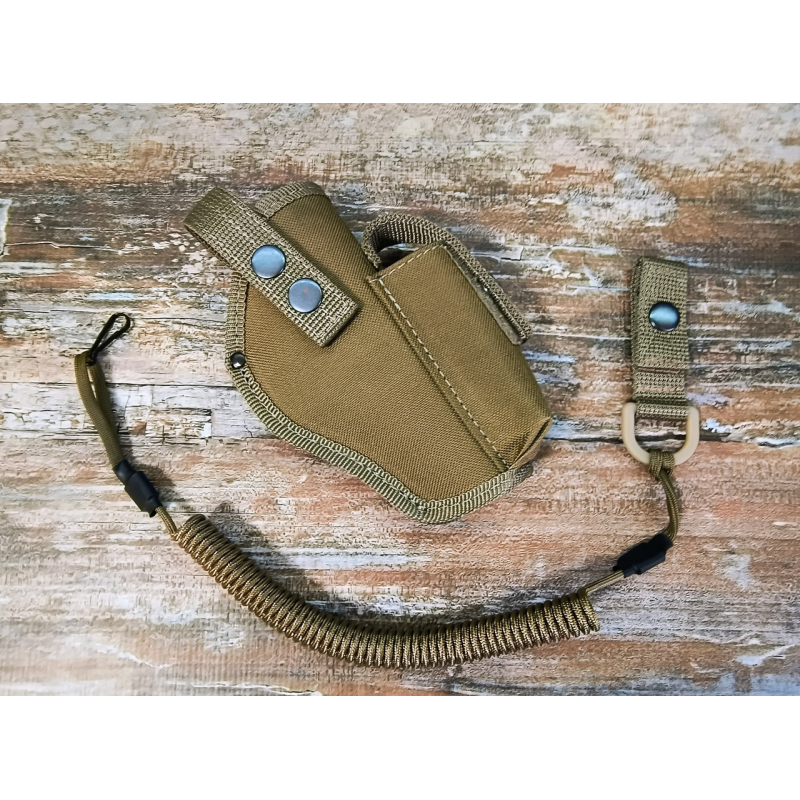 Кобура ТТ поясна з чохлом під магазин колір + шнур тренчік , Койот Пісок SV Кобура ТТ поясна з чохлом під магазин колір + шнур тренчік , Койот Пісок SV