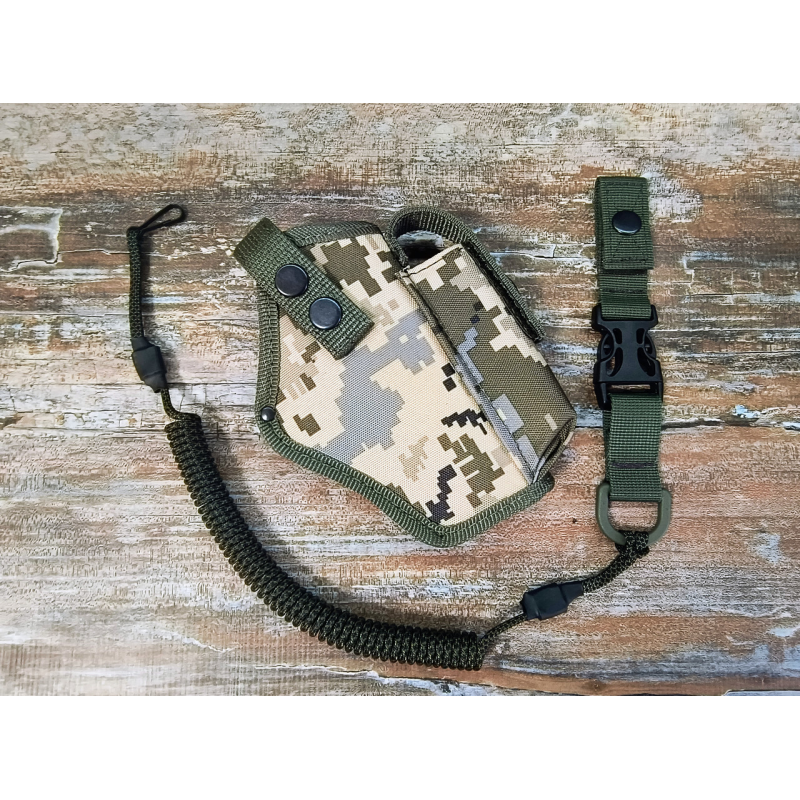 Кобура до G-17 Glock-17 Глок поясна з чохлом підсумком до магазину + шнур тренчик Піксель SV
