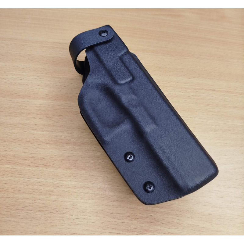 Поясна пластикова (кайдекс) кобура Glock-17 з кріпленням Tek-Lok Поясна пластикова (кайдекс) кобура Glock-17 з кріпленням Tek-Lok