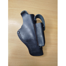 Кобура Шкіряна для ТТ поясна з чохлом під магазин