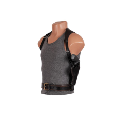 Кобура Револьвер 4 оперативна + поясна не формована (шкіра, чорна)