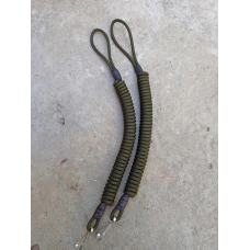 Шнур (тренчик) страхувальний кручений Петля-Карабін (паракорд, олива), 982