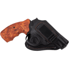 Кобура Револьвер 2,5 поясна + прихованого внутрішньобрючного носіння формована з кліпсою (шкіра, чорна)