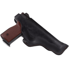 Кобура АПС (Автоматичний пістолет Стєчкіна) поясна не формована (шкіра, чорна)
